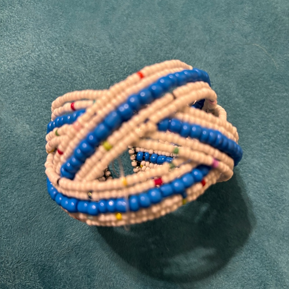Colorful Beaded Cuff Bracelet